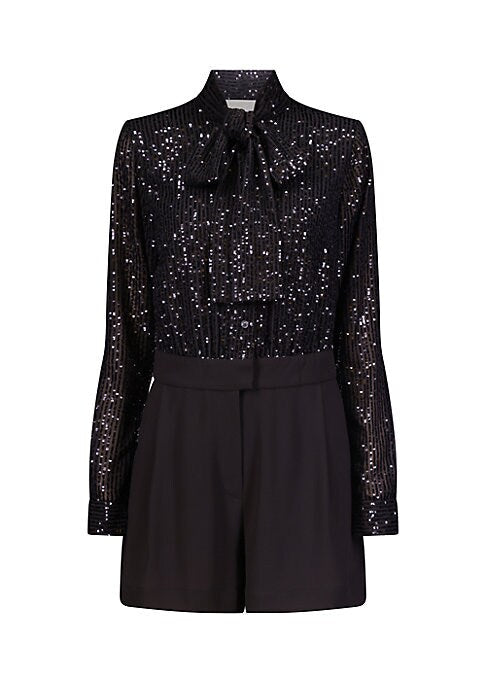 Sequined Elegance Romper