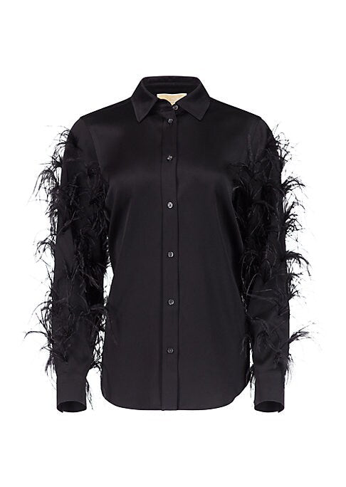 Feathered Satin Delight