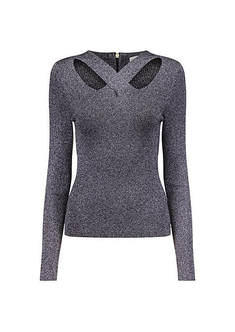 Glistening V-Neck Knit