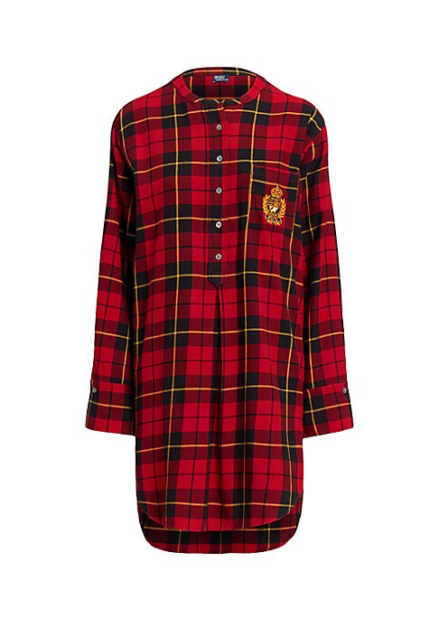 Cozy Plaid Sleep Top