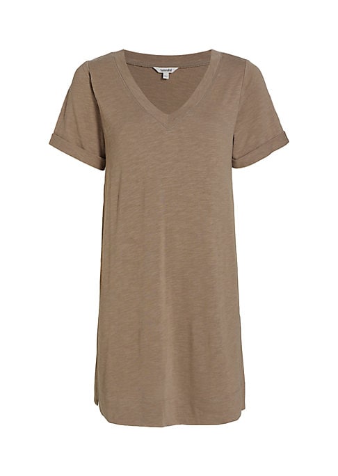 V-Neck Relaxed Tee Dress