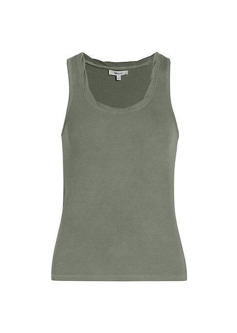 Sleek Ribbed Fitted Tank