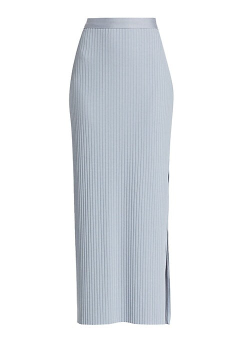 Ribbed Elegance Maxi Skirt