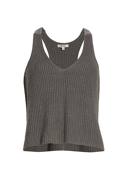 Chic Cropped Knit Tank