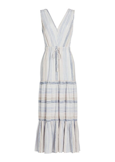 Striped Tiered Maxi Dress
