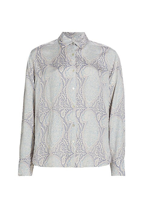 Silky Button-Up Blouse