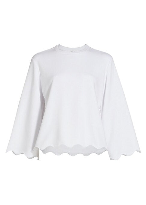 Scalloped Elegance Sweatshirt