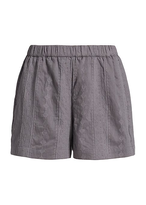 Patterned Stretch Shorts