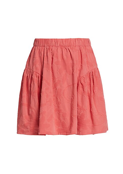 Textured Flare Mini Skirt