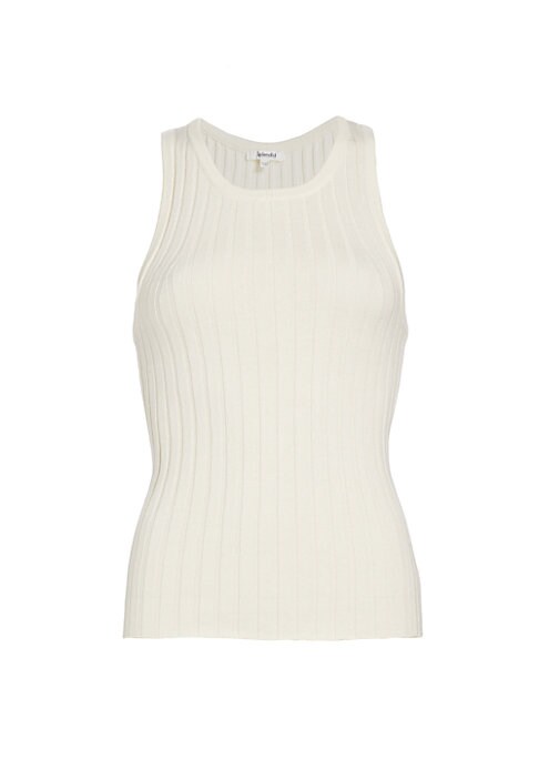 Ribbed Cotton Fitted Tank