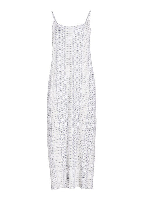 Geometric Flow Midi Dress