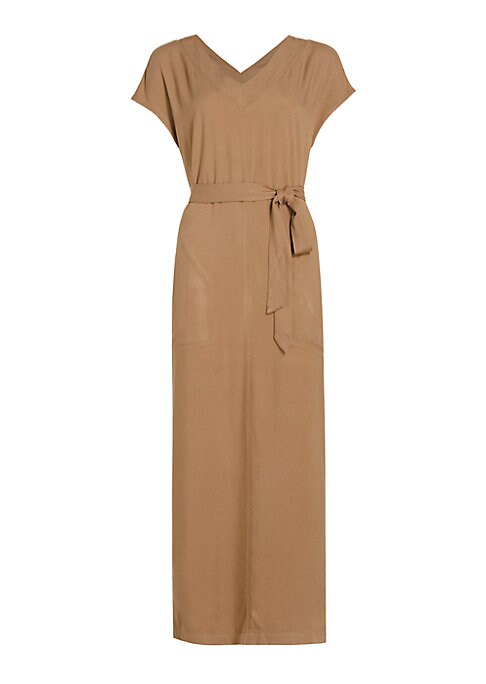 Flowy Tie-Waist Maxi Dress