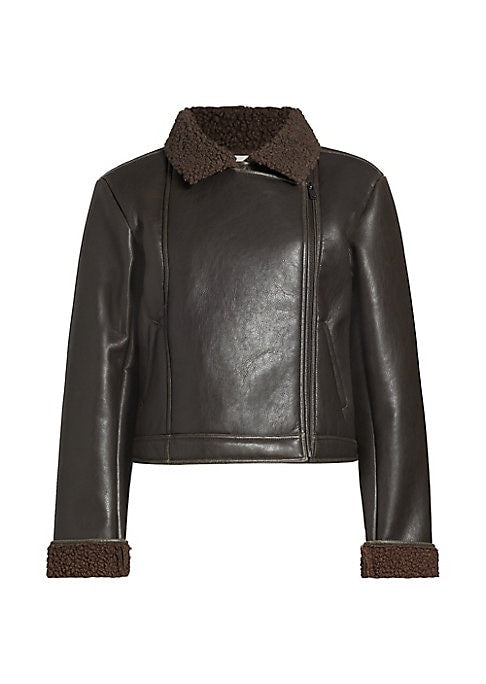 Faux Fur Moto Jacket