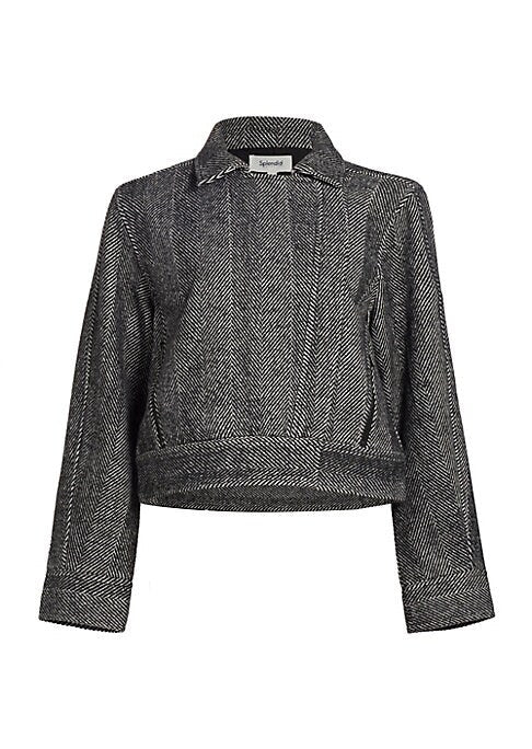 Herringbone Crop Jacket