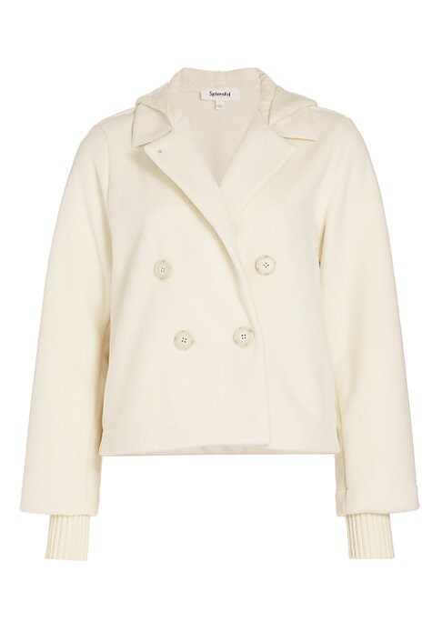Chic Double-Breasted Peacoat