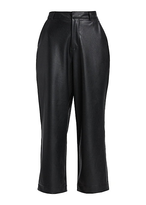 Chic Vegan Leather Trousers