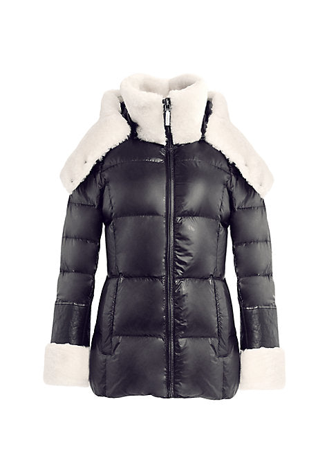 Shearling Luxe Down Coat