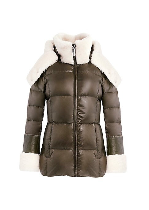 Shearling Luxe Puffer Coat