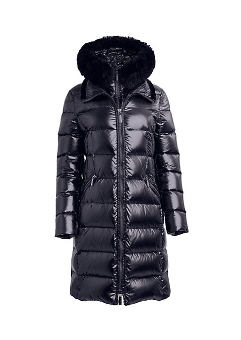 Shearling Luxe Puffer Coat
