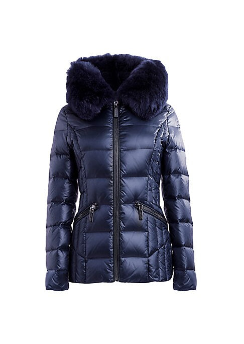 Cozy Down-Fur Jacket