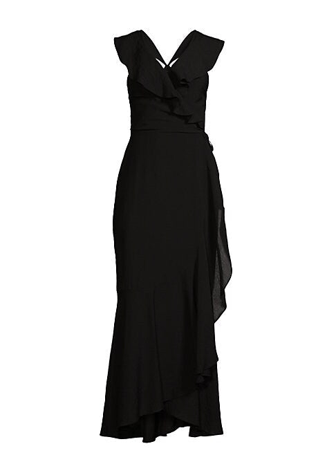 Chic Cascading Ruffle Dress