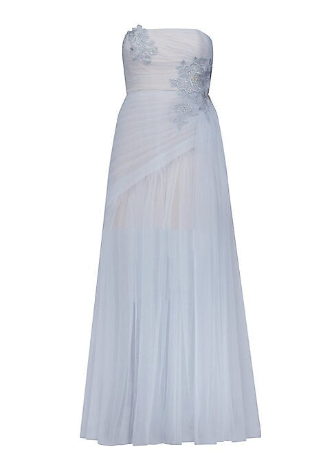 Floral Ruching Elegance