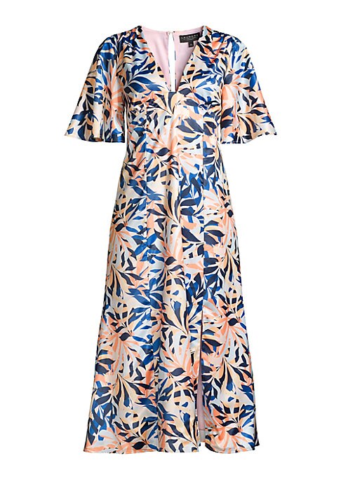 Tropical Elegance Midi Dress