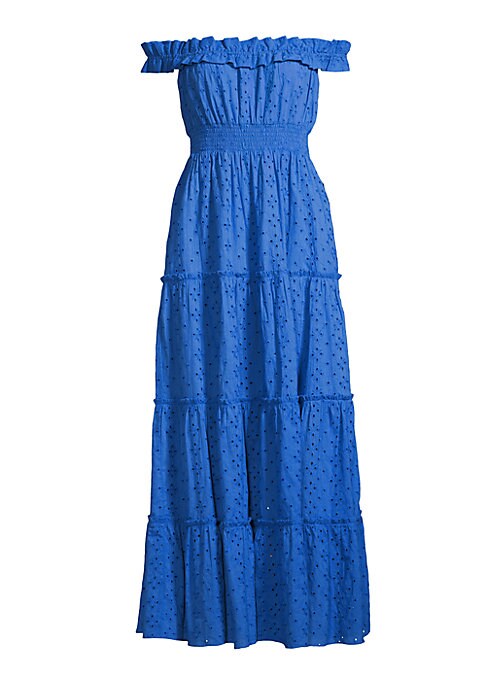 Eyelet Tiered Maxi Dress