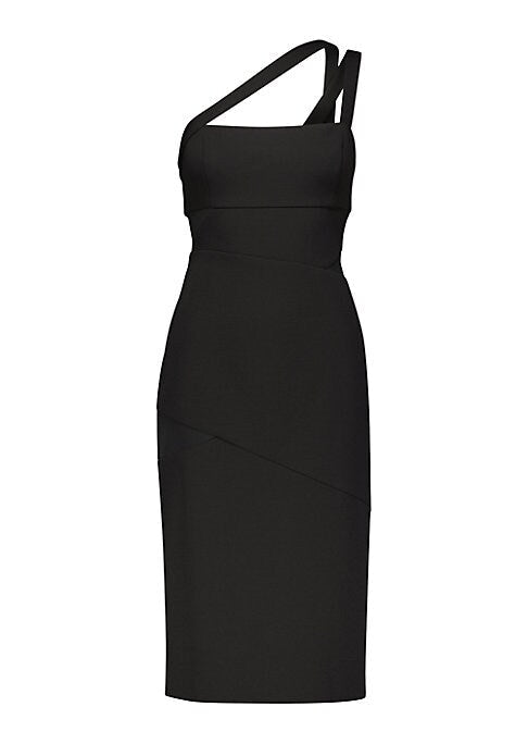 Chic Asymmetrical Midi Dress