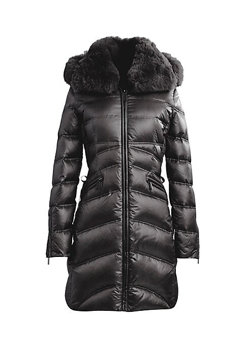 Shearling Luxe Puffer Jacket
