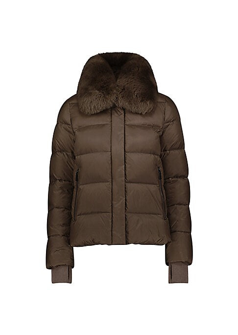 Shearling Chic Down Jacket