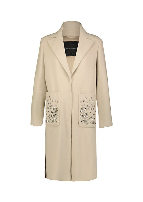 Crystal Elegance Wool Coat