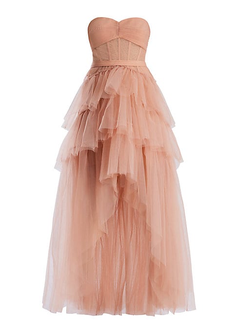 Chic Ruffle Evening Dress