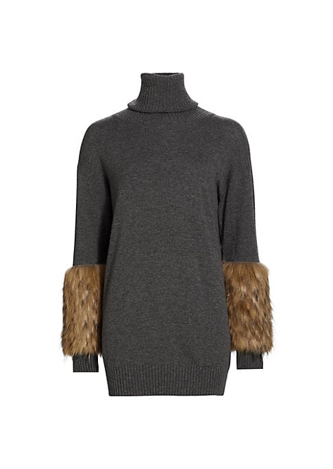 Faux Fur Elegance Tunic
