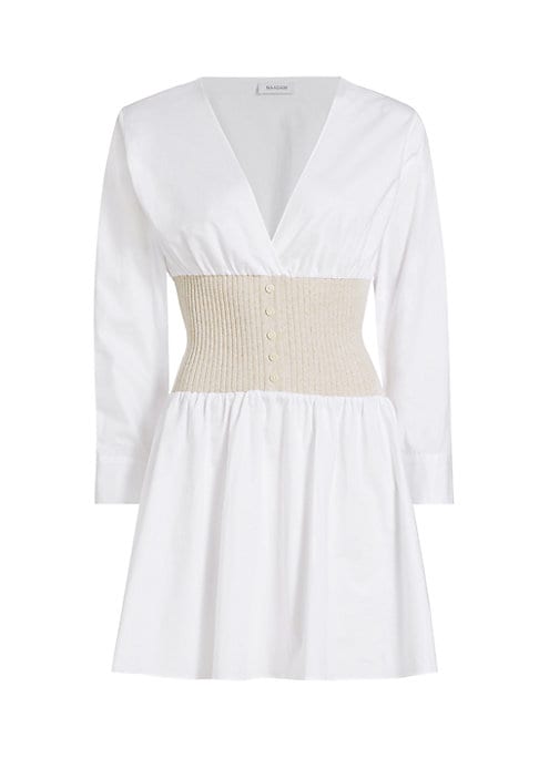 Chic Contrast V-Dress
