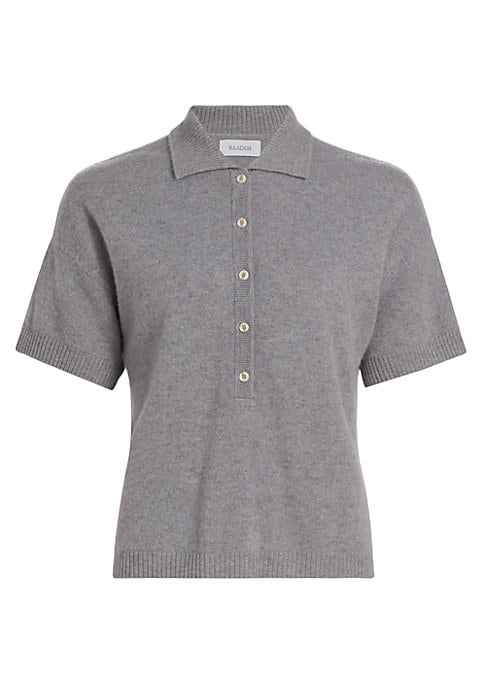 Plush Cashmere Polo Top