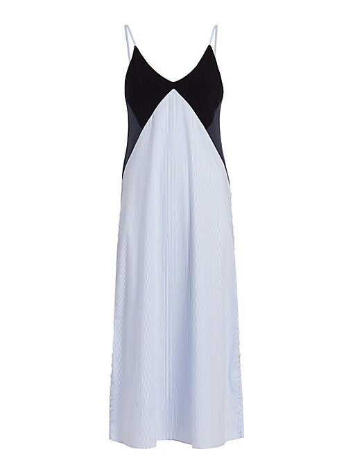 Chic Colorblock Midi Dress