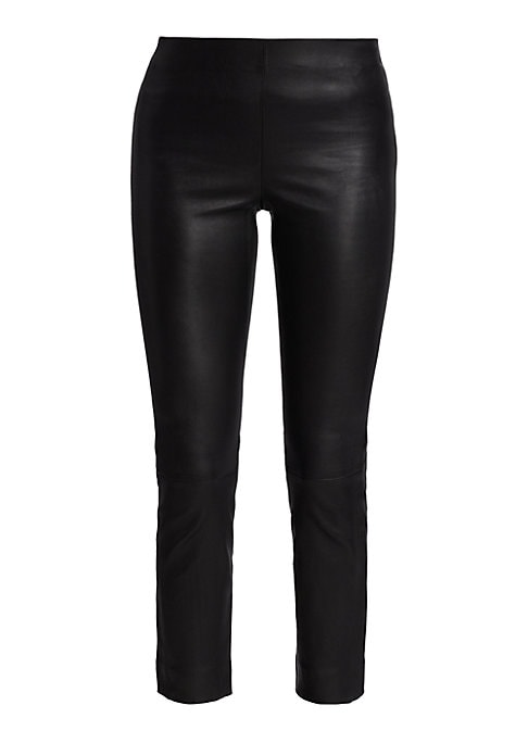 Chic Leather Ankle Trousers