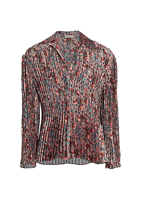Floral Satin Elegance Top