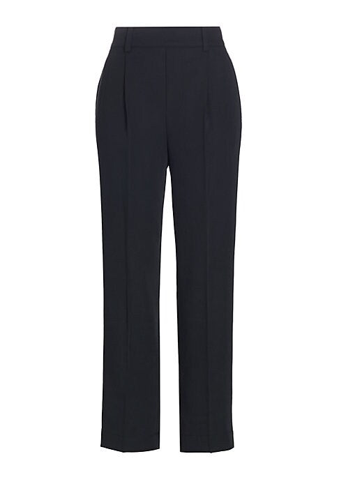 Cropped Pleat Trousers