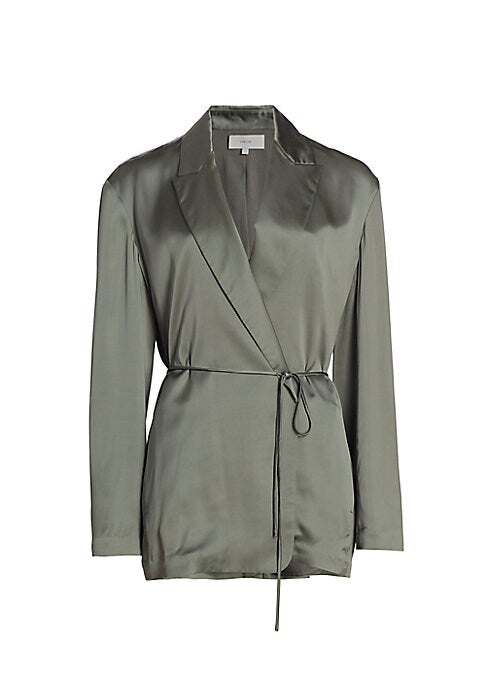 Satin Elegance Blazer
