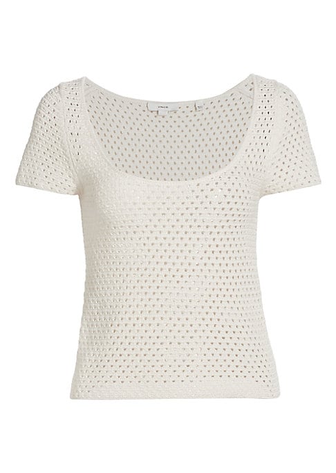 Scoopneck Mesh Tee