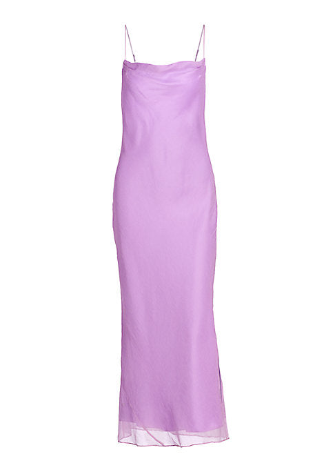 Chic Silk Cowl Dress