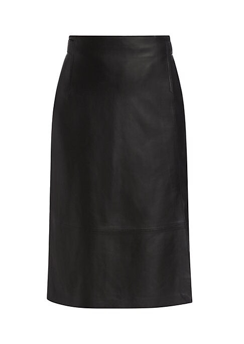 Luxe Leather Midi Skirt