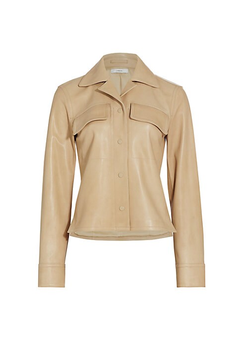 Luxe Leather Snap Jacket