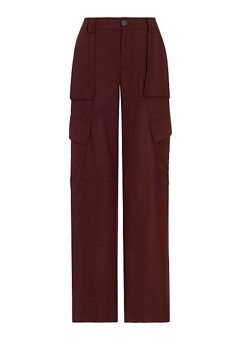 Cozy Wide-Leg Cargo Pants