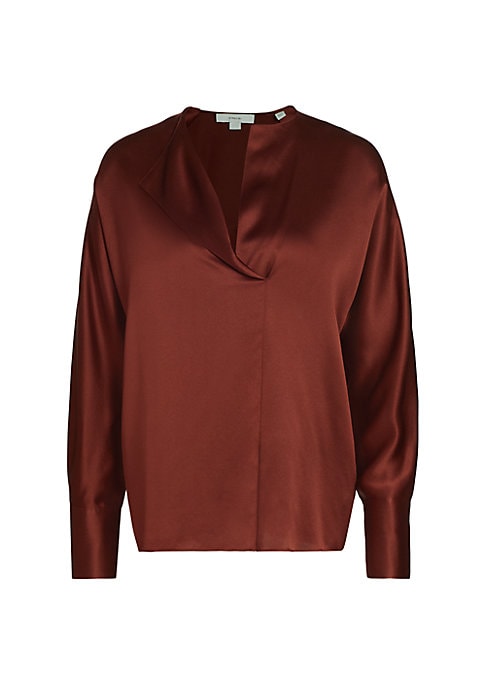 Luxe Silk V-Neck Blouse