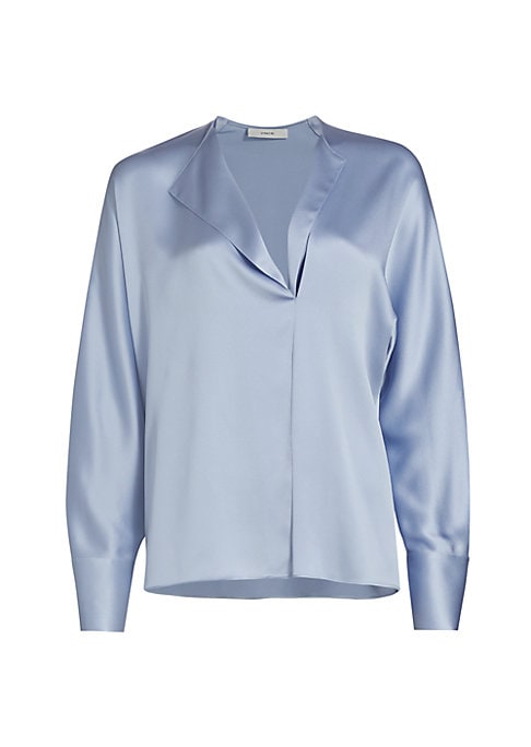 Lustrous V-Neck Blouse