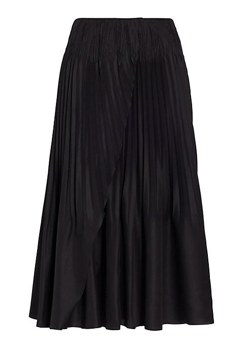 Elegant Pleat Maxi Skirt