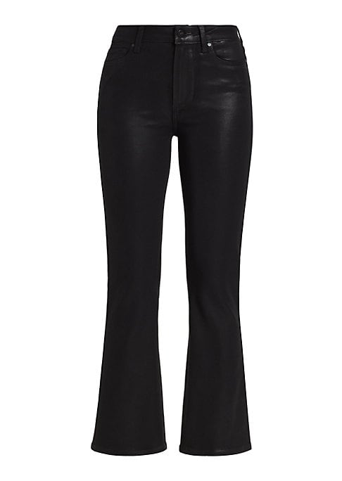 Chic Faux Leather Flare Pants